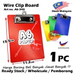 A6 Clip Board Single Wire Clip Board A6 Color PVC Clipboard A6-340